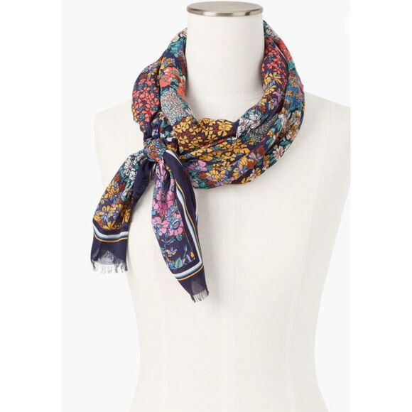 Talbots DITSY FLORAL OBLONG SCARF NWT - Picture 1 of 7
